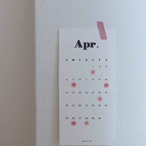 Suatelier 106 Mini Series Flower.01 Cherry Blossoms Sticker