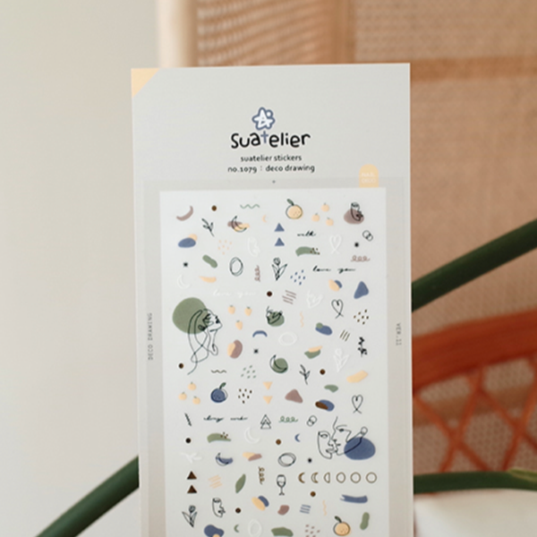 Suatelier 1079 Deco Drawing Sticker