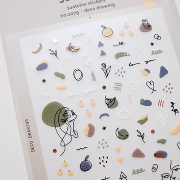 Suatelier 1079 Deco Drawing Sticker