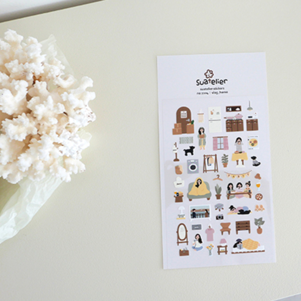 Suatelier 1104 Vlog Home Sticker