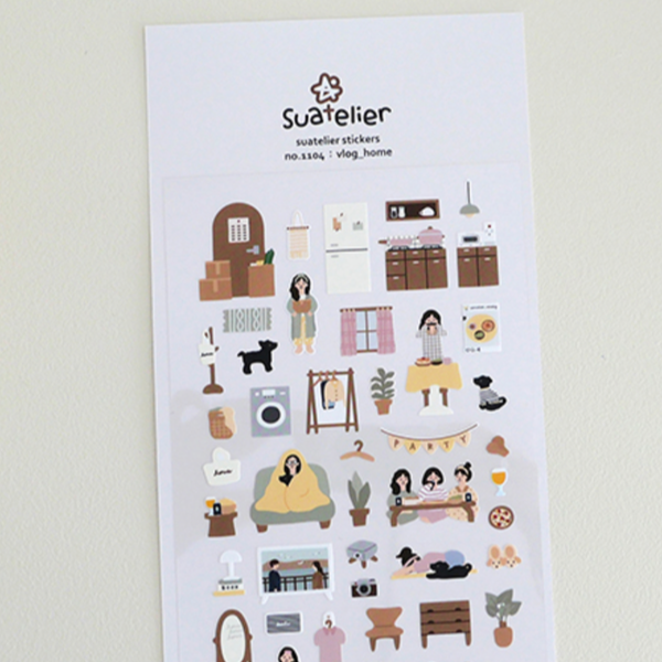 Suatelier 1104 Vlog Home Sticker
