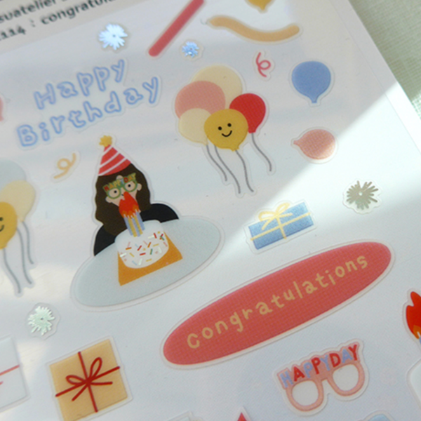 Suatelier 1114 Congratulations Sticker