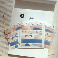 Suatelier 1620 Plain.16 Odd Shape Geometric in Stripe Sticker