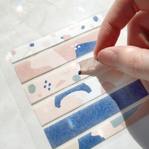 Suatelier 1620 Plain.16 Odd Shape Geometric in Stripe Sticker