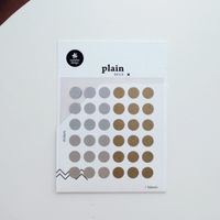 Suatelier 1641 Plain.37 Gold & Silver Circle (M) Sticker