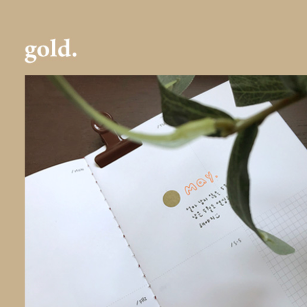 Suatelier 1641 Plain.37 Gold & Silver Circle (M) Sticker