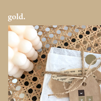 Suatelier 1642 Plain.38 Gold & Silver Circle (L) Sticker