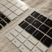 Suatelier 1648 Plain.44 Monthly Index Gold Foiled Sticker