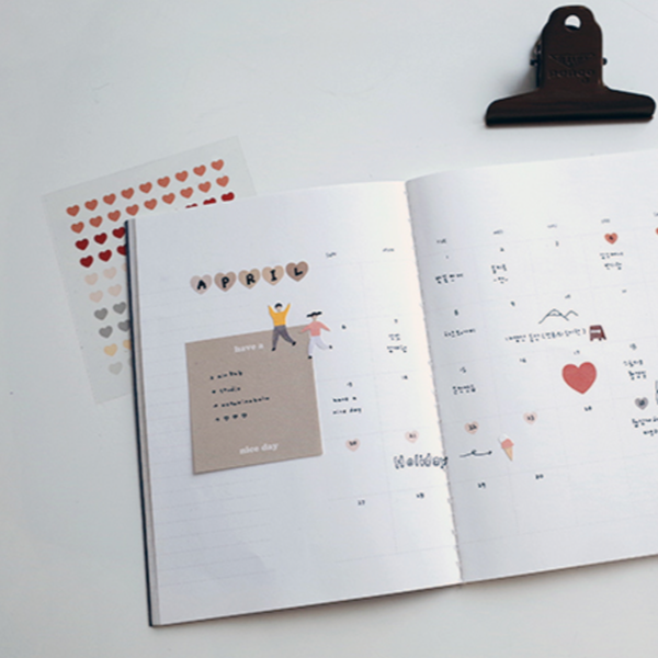 Suatelier 1655 Plain.51 Heart Sticker