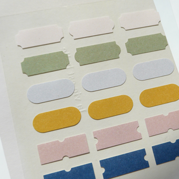 Suatelier 1662 Plain.58 Label Shape Sticker