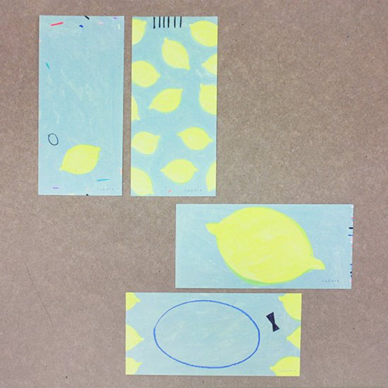 20-124 Subikiawa Japanese Mino Paper Memo Pad - Lemon