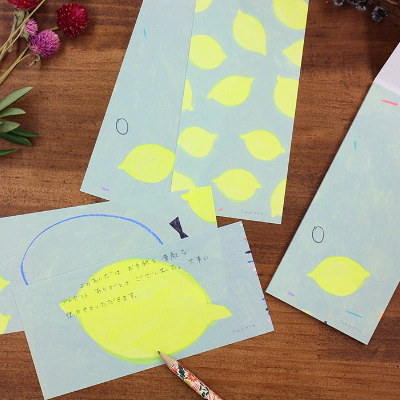 20-124 Subikiawa Japanese Mino Paper Memo Pad - Lemon
