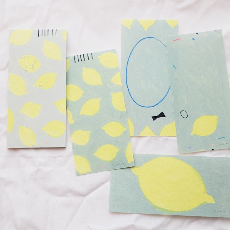 20-124 Subikiawa Japanese Mino Paper Memo Pad - Lemon
