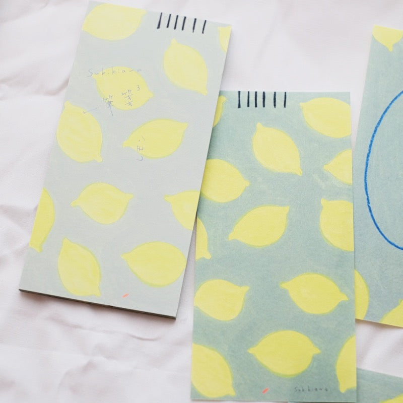 20-124 Subikiawa Japanese Mino Paper Memo Pad - Lemon