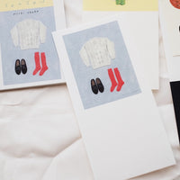 20-167 Nishi Shuku Japanese Mino Paper Memo Pad - Season