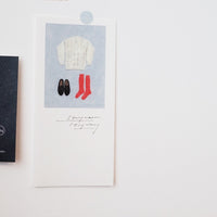 20-167 Nishi Shuku Japanese Mino Paper Memo Pad - Season