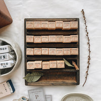 20135 倉敷意匠 Classiky Cursive Alphabet Stamp