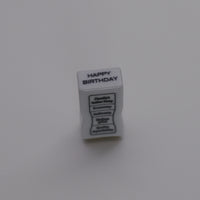 20451-07 Classiky 倉敷意匠 Porcelain Office Stamps - Rectangular HAPPY BIRTHDAY