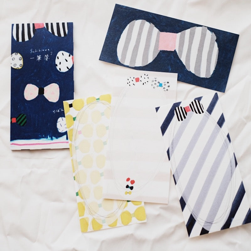 23-712 Subikiawa Japanese Mino Paper Memo Pad - Ribbon