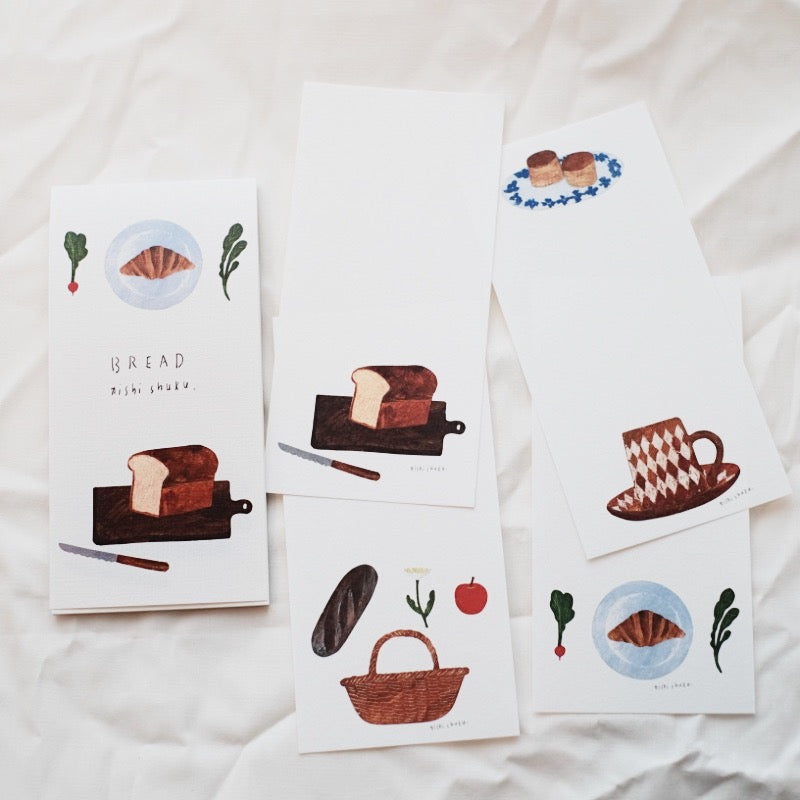 23-864 Nishi Shuku Japanese Mino Paper Memo Pad - Bread