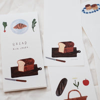 23-864 Nishi Shuku Japanese Mino Paper Memo Pad - Bread