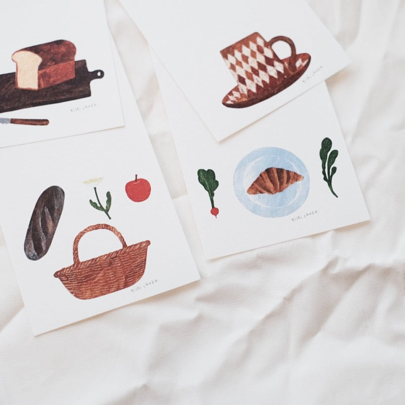 23-864 Nishi Shuku Japanese Mino Paper Memo Pad - Bread