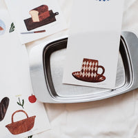 23-864 Nishi Shuku Japanese Mino Paper Memo Pad - Bread