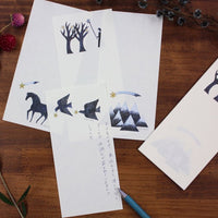 23-886 Nishi Shuku Japanese Mino Paper Memo Pad - Star