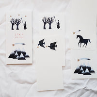 23-886 Nishi Shuku Japanese Mino Paper Memo Pad - Star