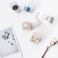 Maotu Wooden Block Rubber Stamp - 10 options