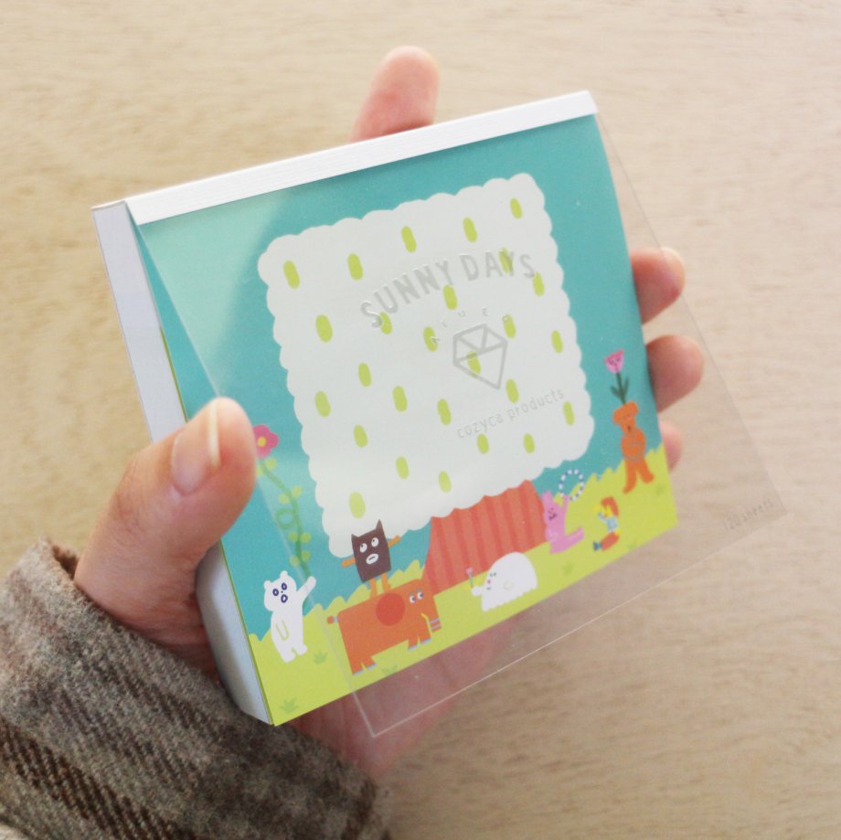AIUEO Block Memo SUNNY DAYS