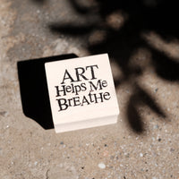 Catslife Press Rubber Stamp - Art helps me breathe_1