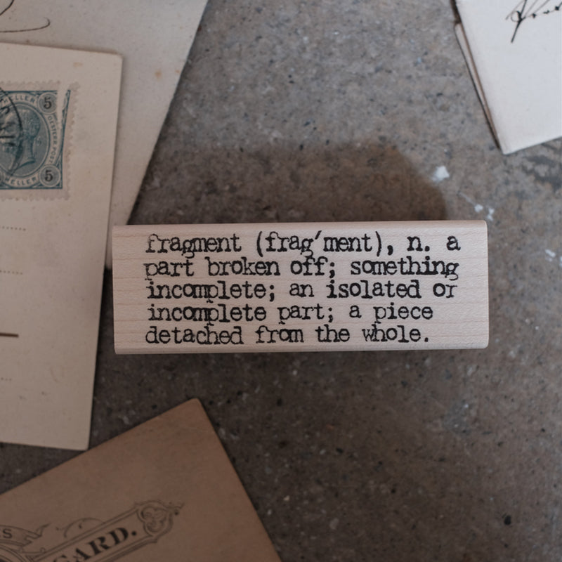 Catslife Press Rubber Stamp - Fragment definition