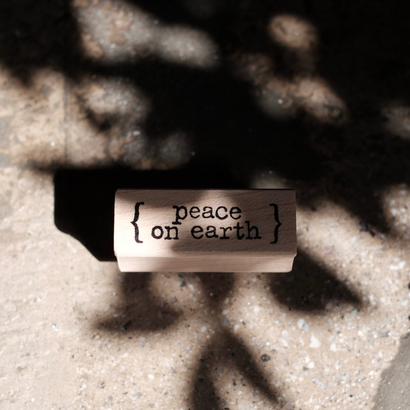 Catslife Press Rubber Stamp - Peace on earth