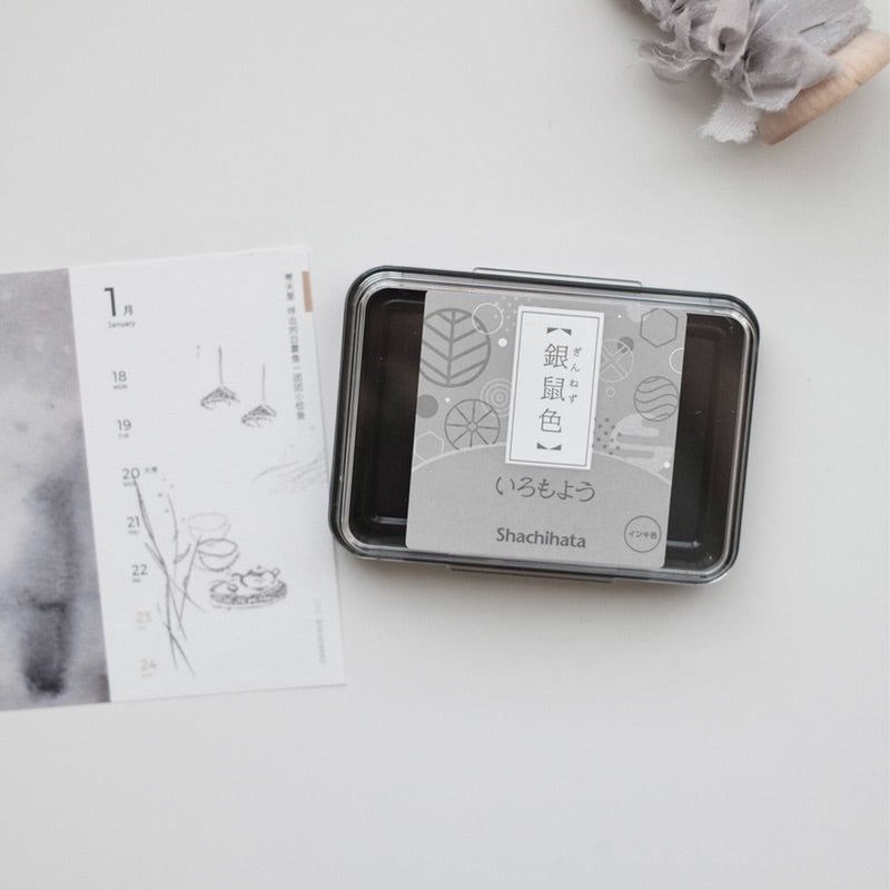 Shachihata Iromoyo Ink Pads Grey 銀鼠色