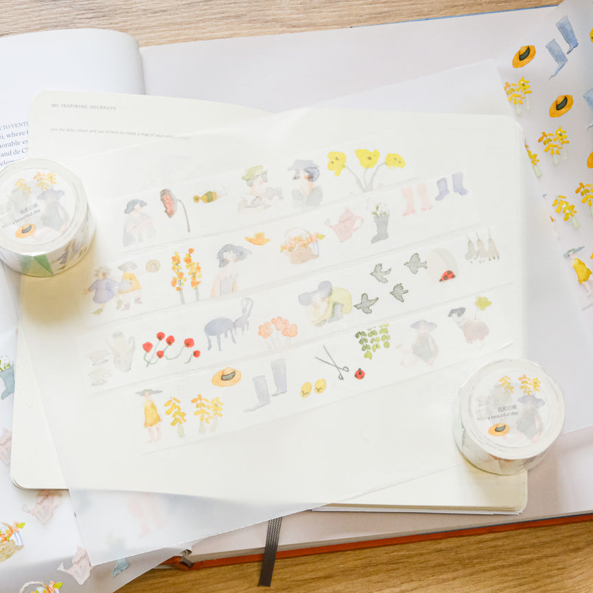 Dodolulu A Beautiful Day - PET Masking Tape | 風和日麗 - PET紙膠帶