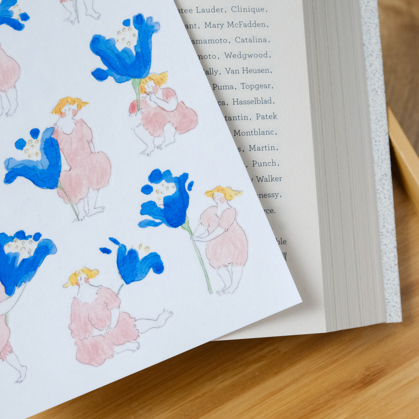 Dodolulu Some Blue Flowers - Sticker