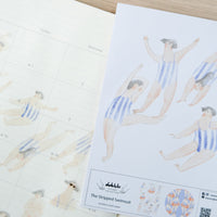 Dodolulu The Stripped Swimsuit - Sticker | 貼紙組-條子泳衣6