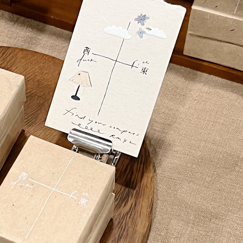 东西 東西印章 PC Rubber Stamp - Find your Compass