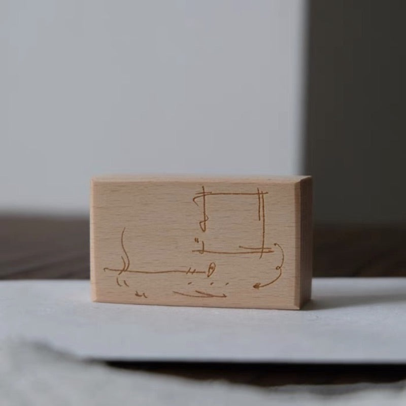 ε¨ζ¨η₯ι Zaimu Zhiye Rubber Stamp - Collection Notes