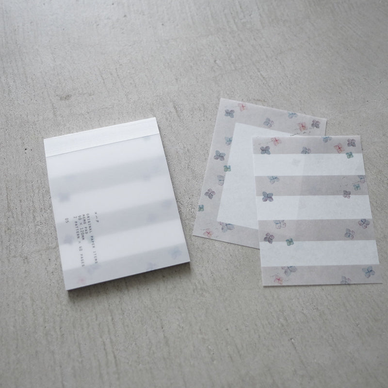 Yohaku Notepad M-029 Hydrangea