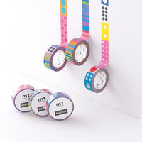 MT x Kapitza Washi Tape MTKAPI06 Polka Dot Vivid MTKAPI07 Polka Dot Ice MTKAPI08 Candy Stripe