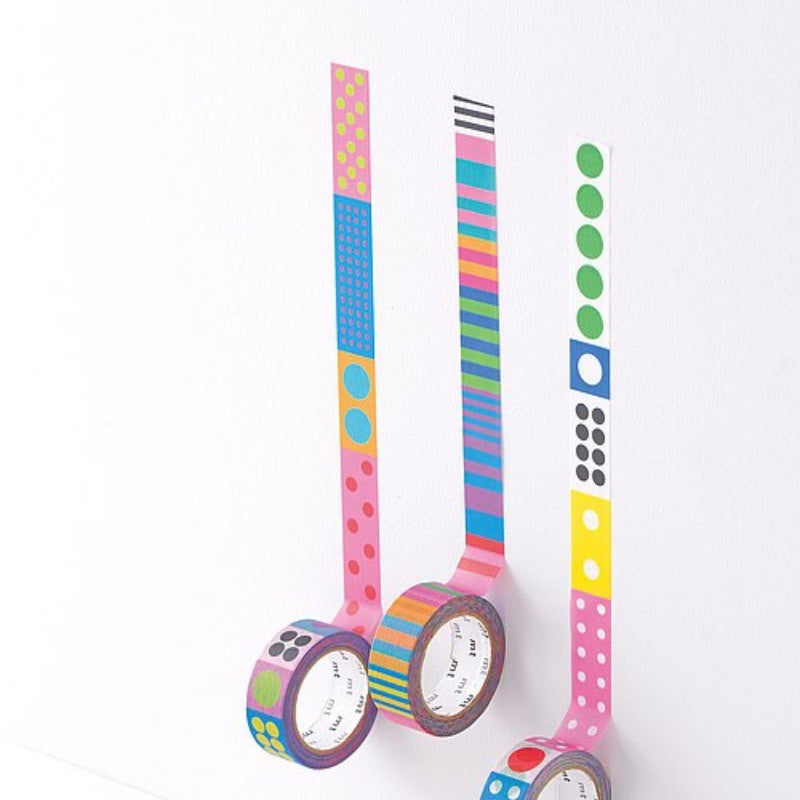 MT x Kapitza Washi Tape MTKAPI06 Polka Dot Vivid MTKAPI07 Polka Dot Ice MTKAPI08 Candy Stripe