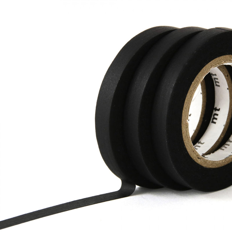 MTSLIM22 MT Slim 6mm Washi Tape Set J Matte Black
