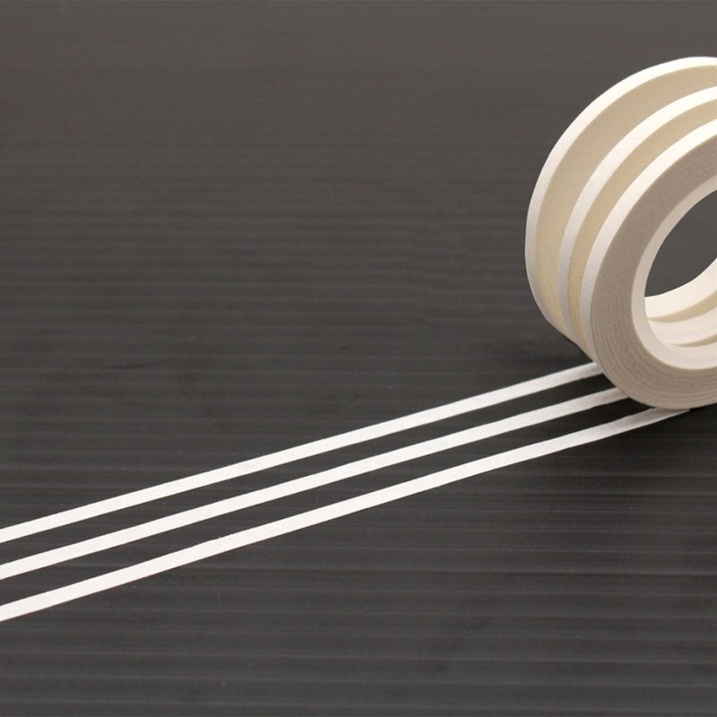 MTSLIMS12 MT Slim 3mm Washi Tape Set Matte White