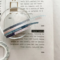 Maotu 3mm washi tape set (4 + 1 rolls) - Pattern 1 Rain