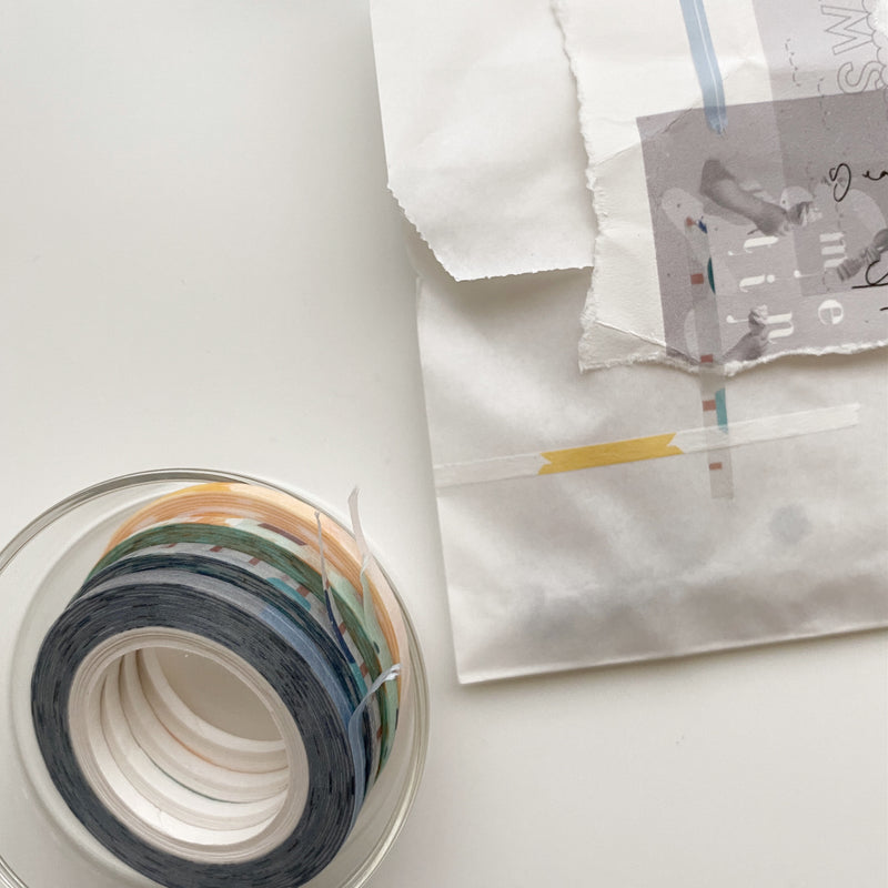 Maotu 3mm washi tape set (4 + 1 rolls) - Pattern 2 Woodland