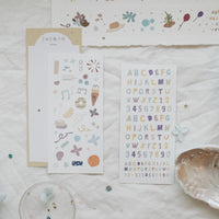 Mossland Back to Summer Stickers - Letters / Illustration