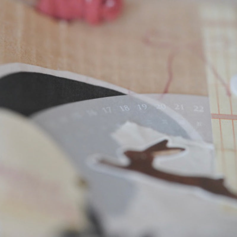 Mossland 苔岛 MOON Monthly Calendar - Japanese Mino Washi Paper 美濃和紙 / Translucent Paper