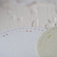 Mossland 苔岛 MOON Monthly Calendar - Japanese Mino Washi Paper 美濃和紙 / Translucent Paper